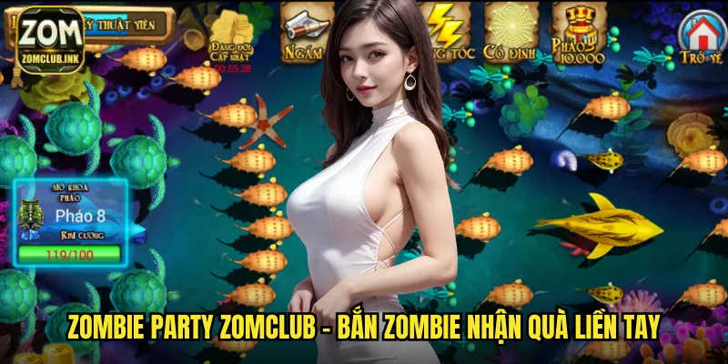 Zombie Party zomclub - Bắn zombie nhận quà liền tay