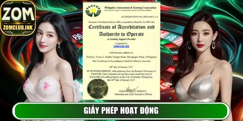 Zomclub - Cổng Game Cá Cược Uy Tín Hàng Đầu, Minh Bạch 10 Giấy phép hoạt động